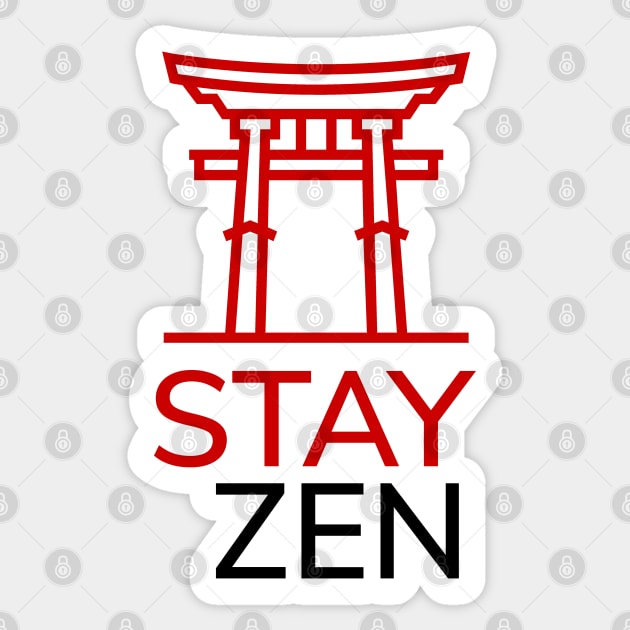 STAY ZEN Sticker by Rules of the mind